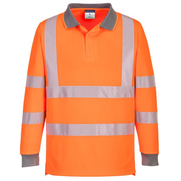 Eco Hi-Vis Polo Shirt L/S (6 Pack)  Thumbnail