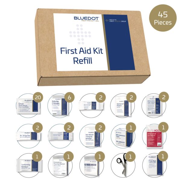 Blue Dot Small BS 8599-1 (2019) First Aid Kit Refill Thumbnail